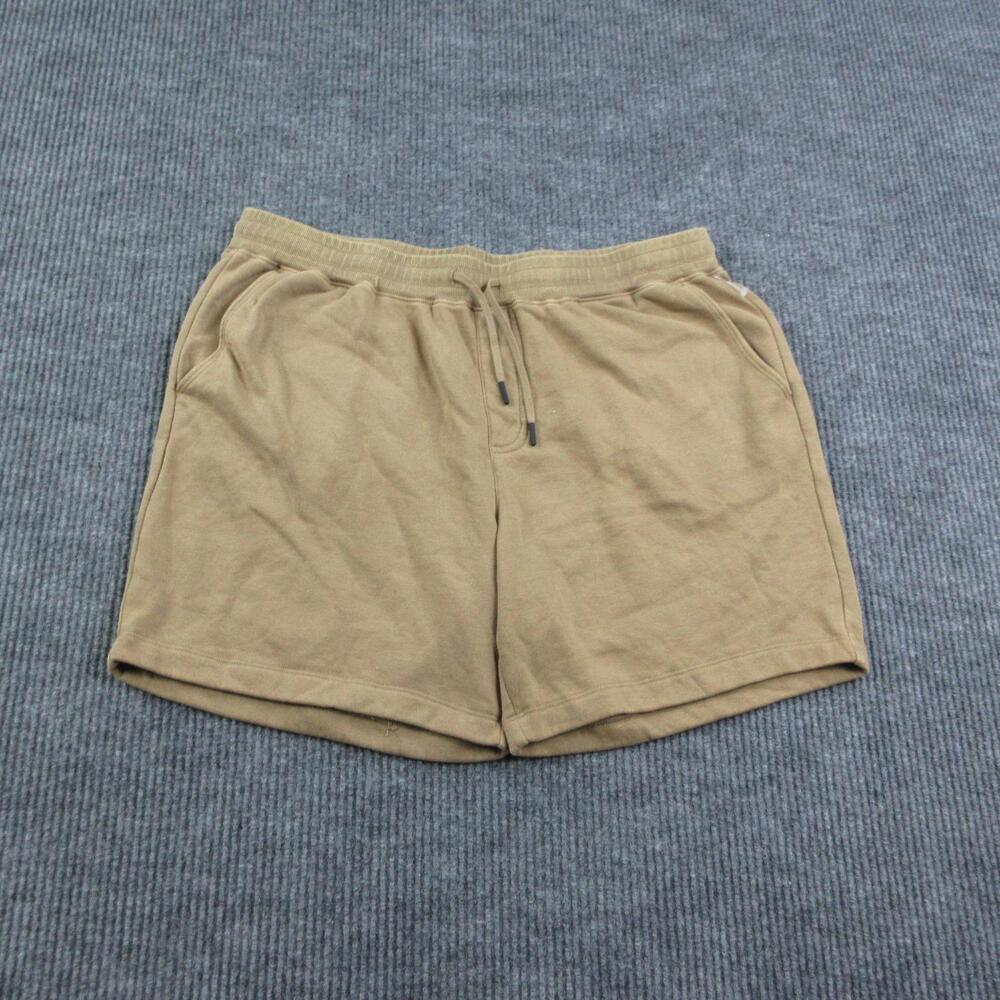 Hawker Rye Shorts Mens XL Brown Fleece Relaxed Drawstring Breathable 36x6.5* NWT
